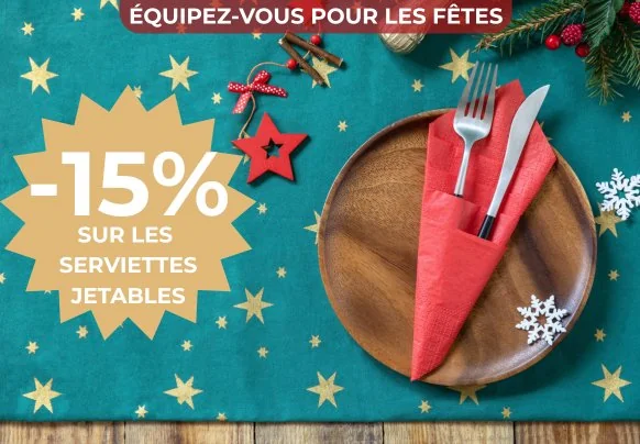 Serviette de table jetable